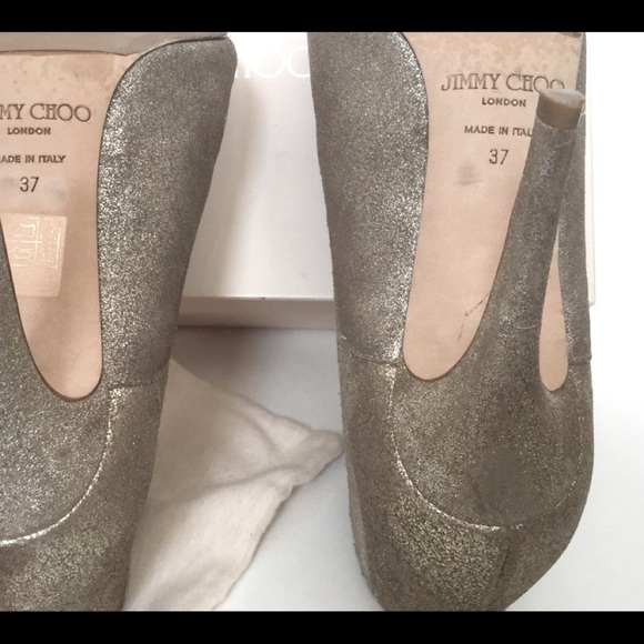 JIMMY CHOO Peep toe ankle booties - Picture 7 of 8